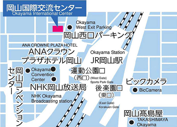 岡山国際交流センター地図